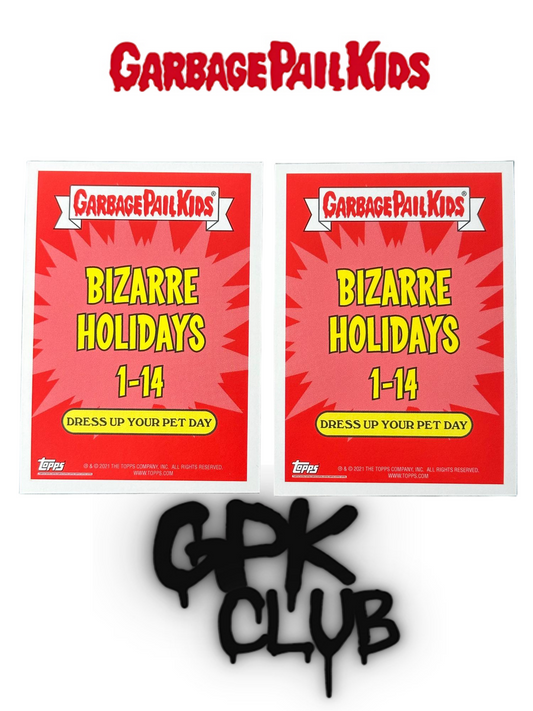 2020 Topps Garbage Pail Kids BIZARRE HOLIDAYS January 12a&12b (lots 2 cards)