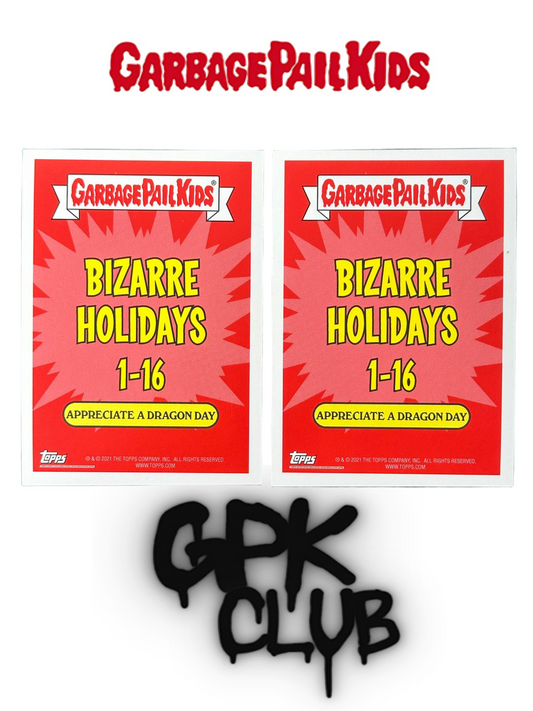 2020 Topps Garbage Pail Kids BIZARRE HOLIDAYS January 13a&13b (lots 2 cards)