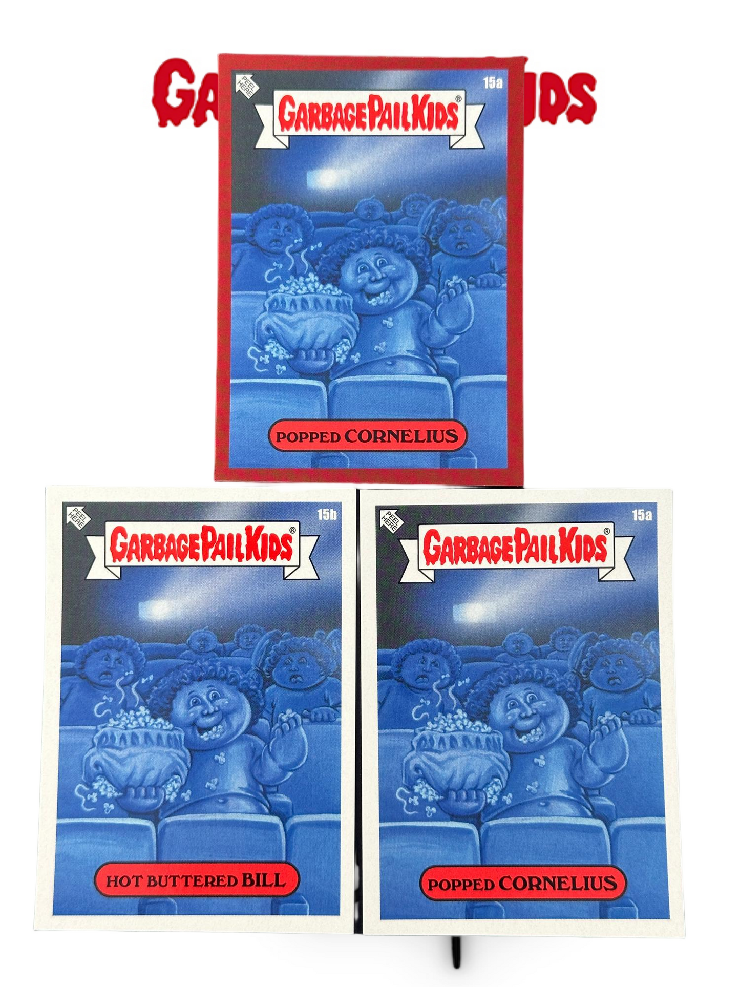 2020 Topps Garbage Pail Kids BIZARRE HOLIDAYS January 15a&15b&15a RED (lots 3 cards)