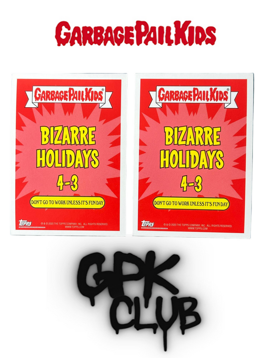 2020 Topps Garbage Pail Kids BIZARRE HOLIDAYS April 3a&3b (lots 2 cards)