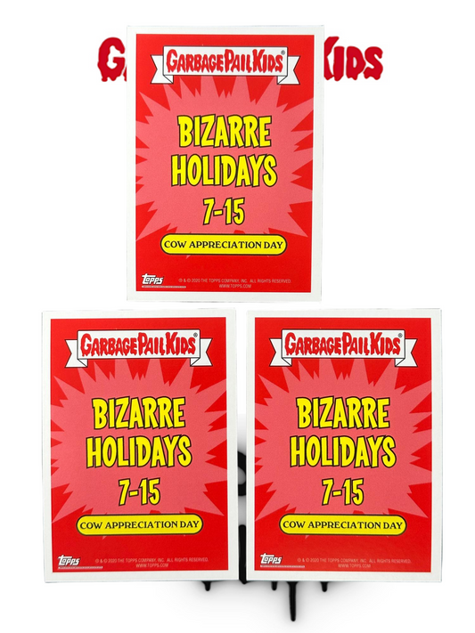 2020 Topps Garbage Pail Kids BIZARRE HOLIDAYS July 12a&12b&RED (lots 3 cards)
