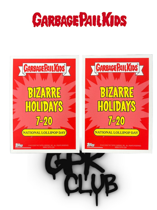 2020 Topps Garbage Pail Kids BIZARRE HOLIDAYS July 14a&14b (lots 2 cards)