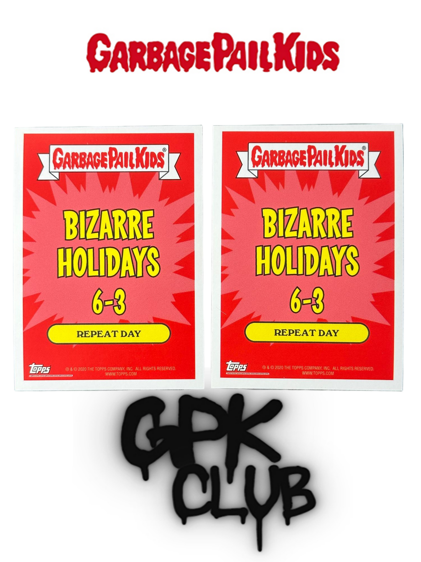 2020 Topps Garbage Pail Kids BIZARRE HOLIDAYS June 1a&1b (lots 2 cards)